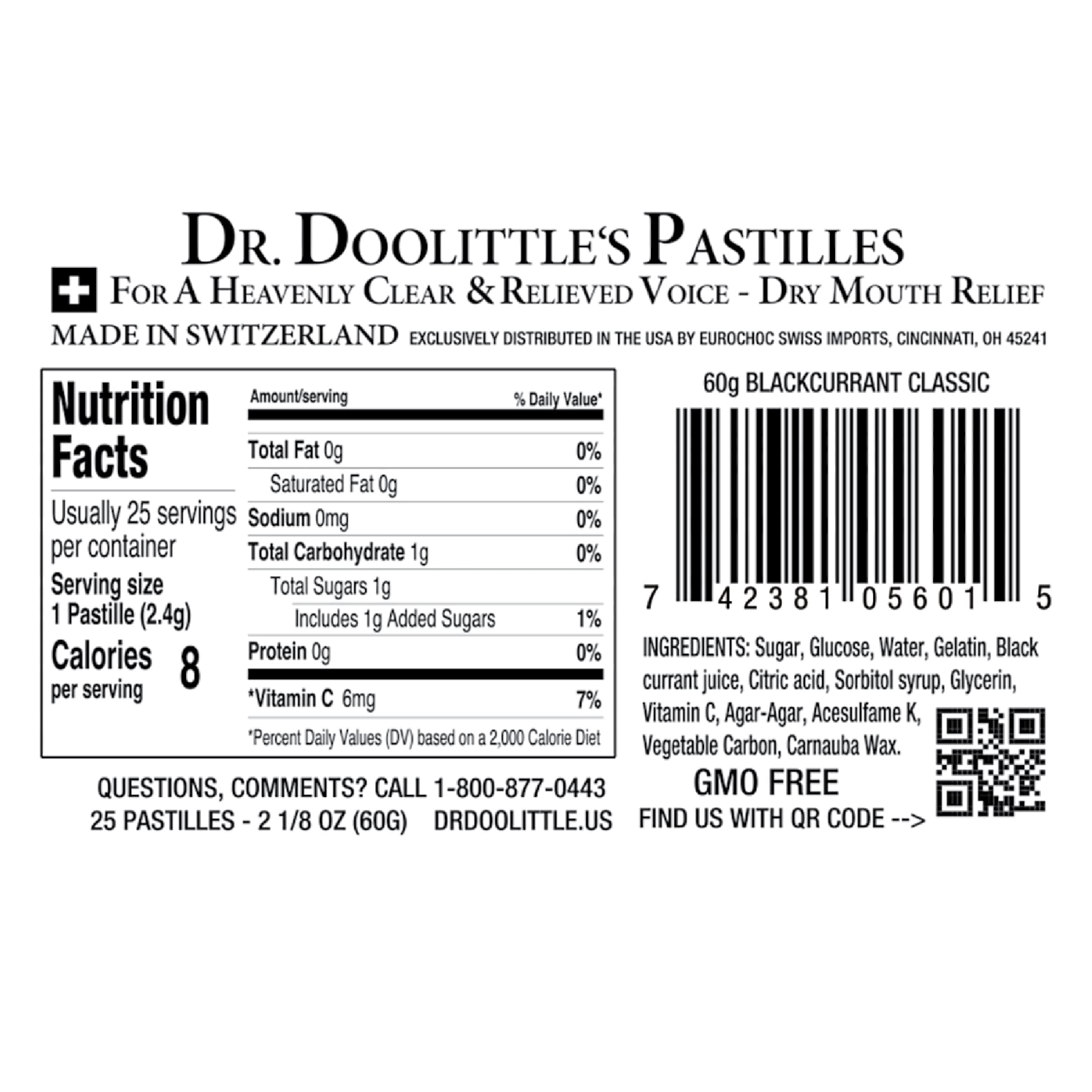 Doolittle Dr Classic Soft Fruit Pastilles 3-pack packaging