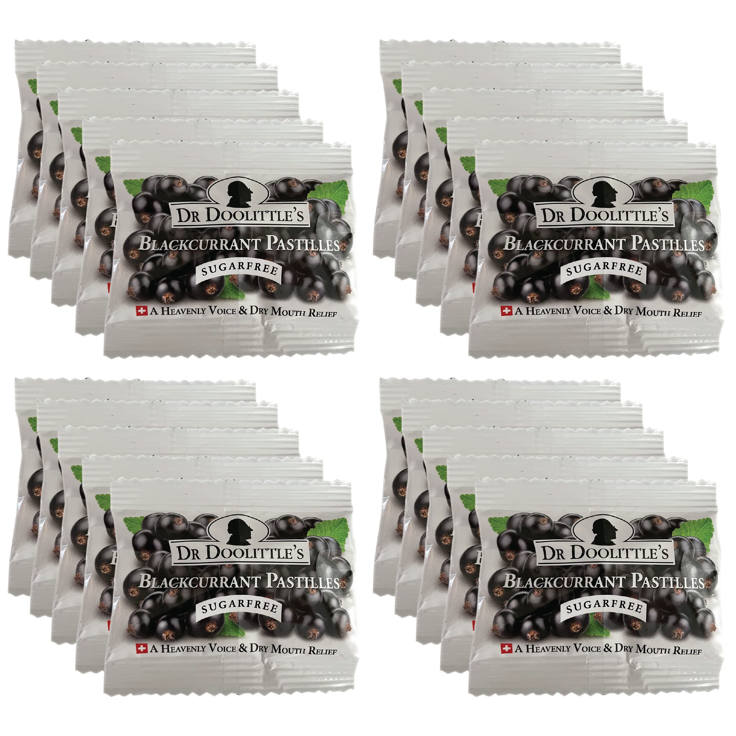 Doolittle Dr Sugar Free Soft Fruit Pastilles Blackcurrant flavor – hero image