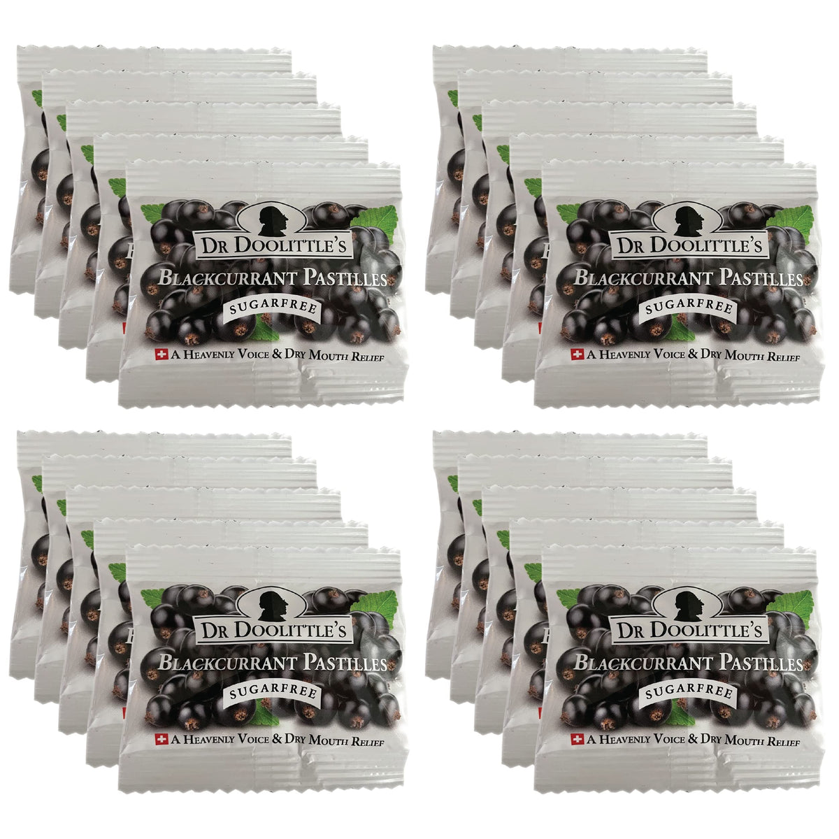 Doolittle Dr Sugar Free Soft Fruit Pastilles Blackcurrant flavor – hero image
