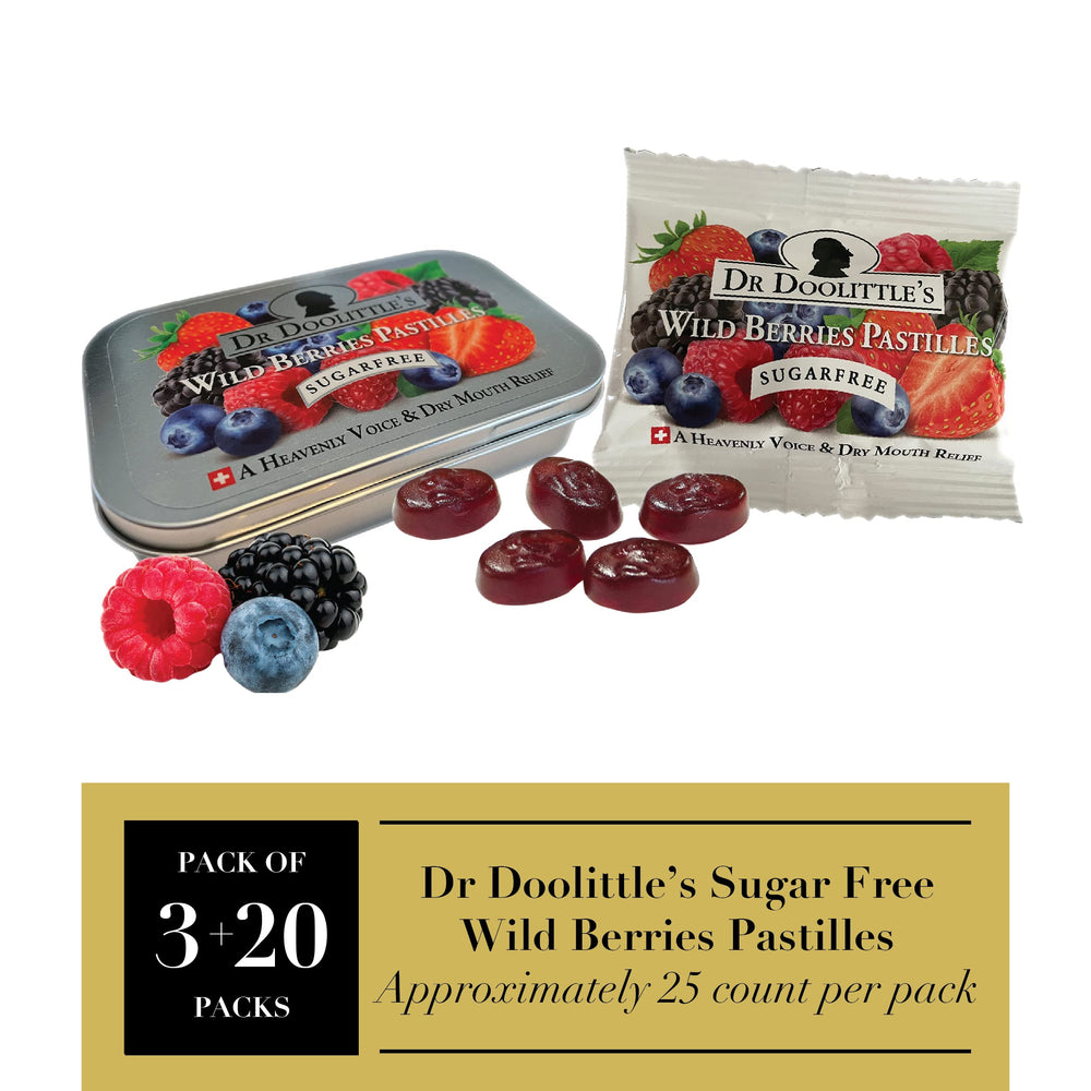 Doolittle Wild Berries travel-size 0.33 oz bag pastilles