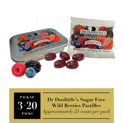 Doolittle Wild Berries travel-size 0.33 oz bag pastilles