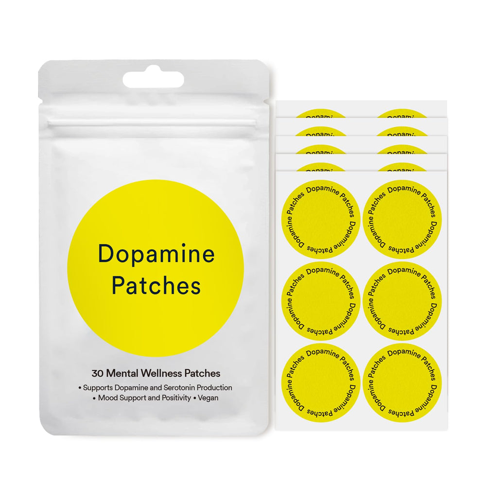 Front view of Dopamine Patches product packaging