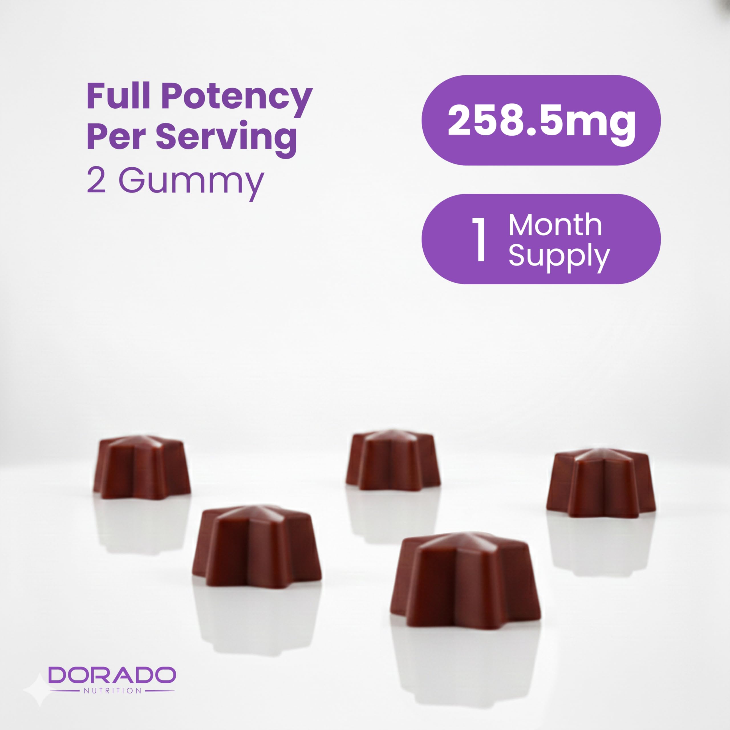 DORADO NUTRITION gummies on breakfast table showing easy daily routine fit