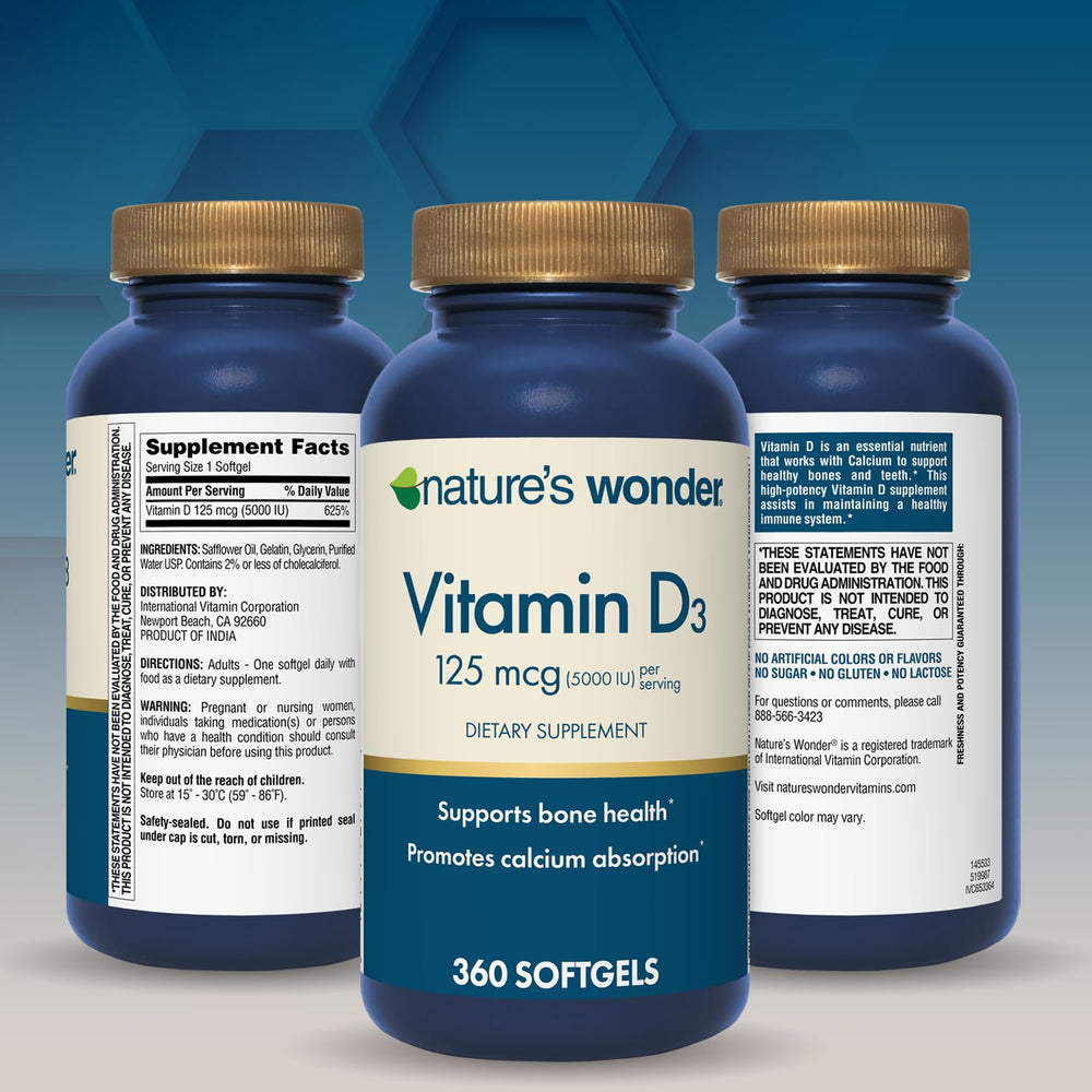 How to take Vitamin D3 softgel daily with food instructions