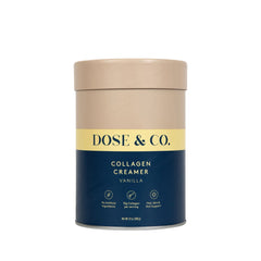 Front view of DOSE & CO Collagen Creamer Vanilla 12oz (340g)