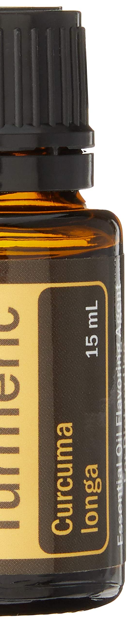 Steam-distilled turmeric root essential oil illustration