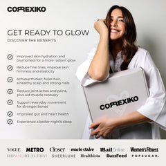 Close-up of double hydrolyzed marine collagen peptides