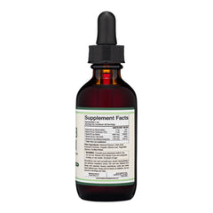 Close-up of Double Wood B Complex liquid bottle label featuring cherry flavor