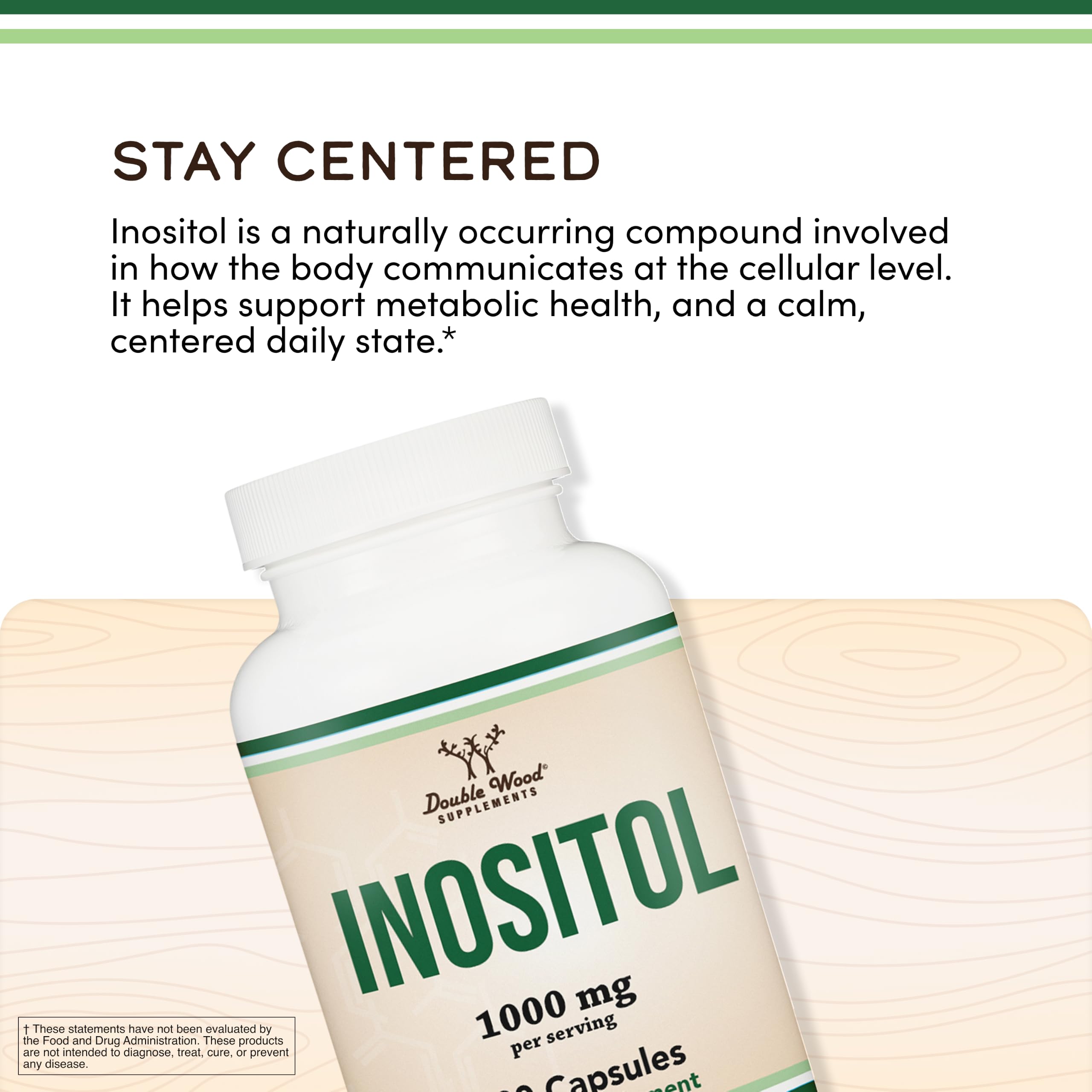 Double Wood label detail showing ingredient list and dosage information