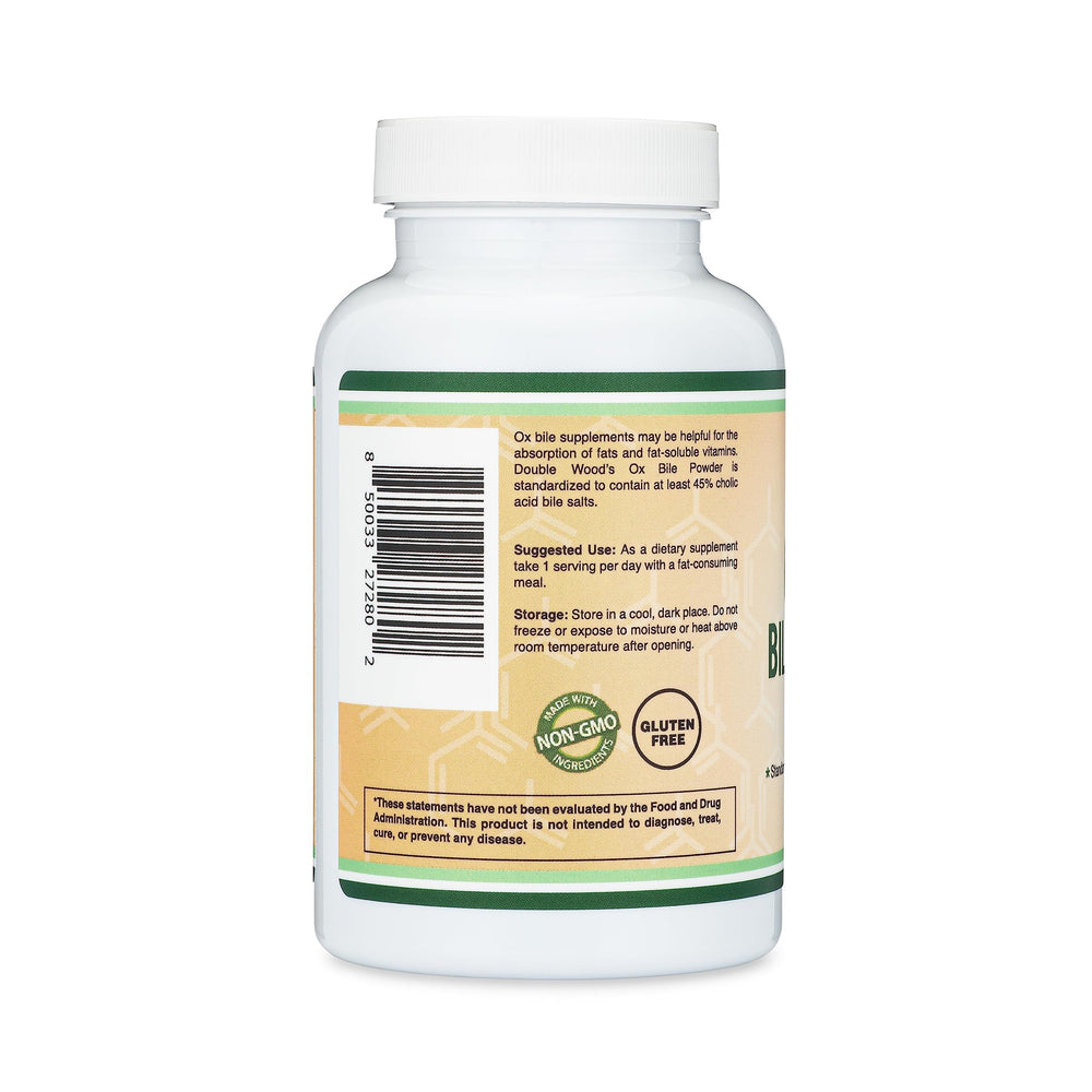 Double Wood Ox Bile product label