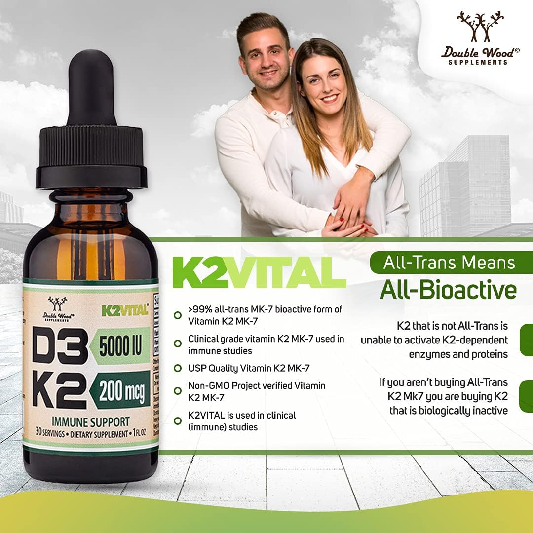 Dosage information for Double Wood Vitamin D3 K2 liquid drops