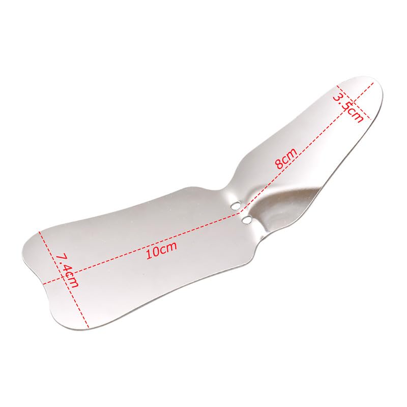 Ergonomic, contoured dental mirror designed for easy positioning during procedures.