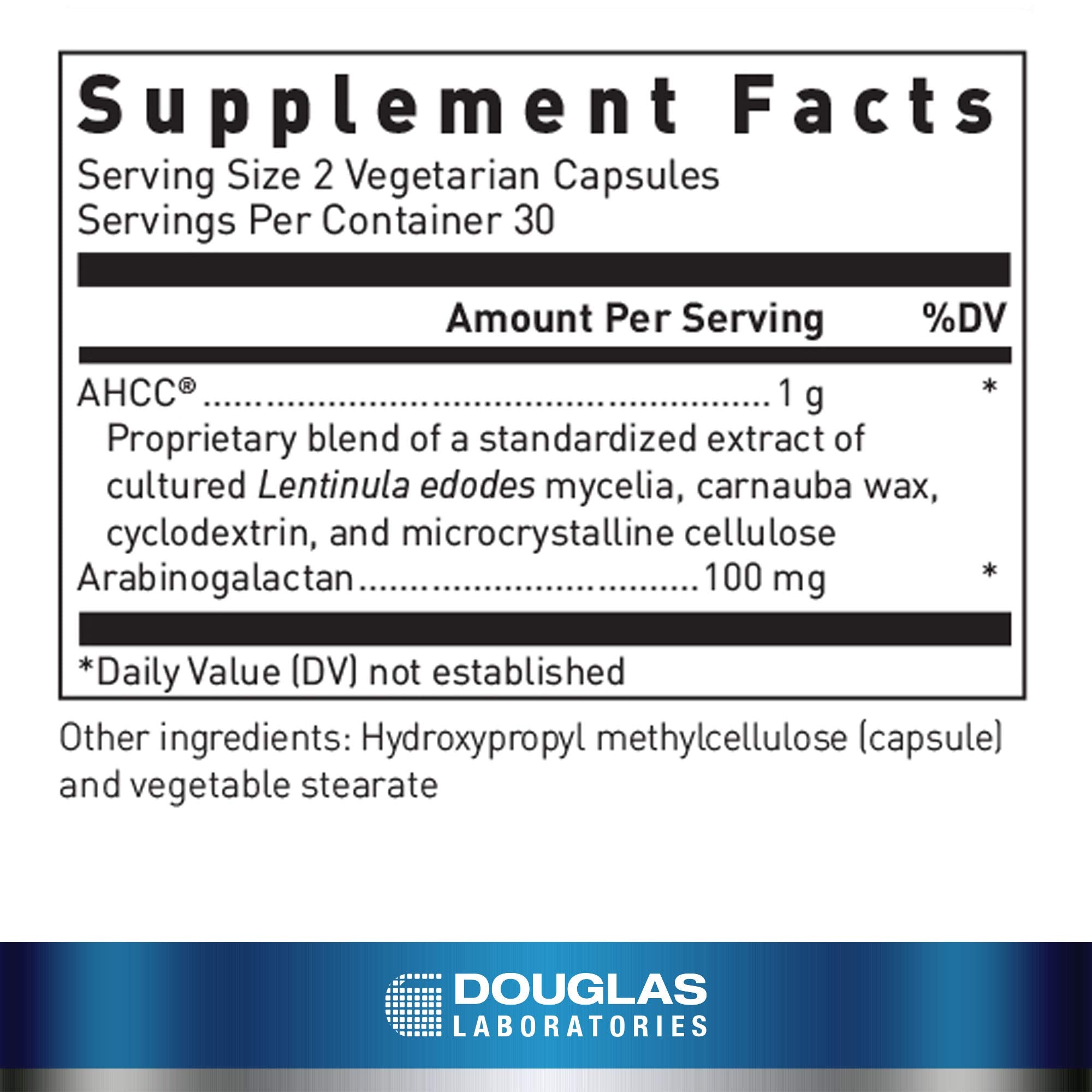 AHCC® Plus ingredient close-up showing mushroom extract and arabinogalactan
