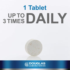 Gluten-Dairy Ultra Enzyme bottle and tablets on a white background