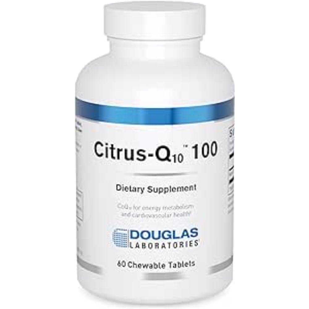 Douglas Laboratories Citrus-Q10 natural citrus flavor bottle ready for regular use