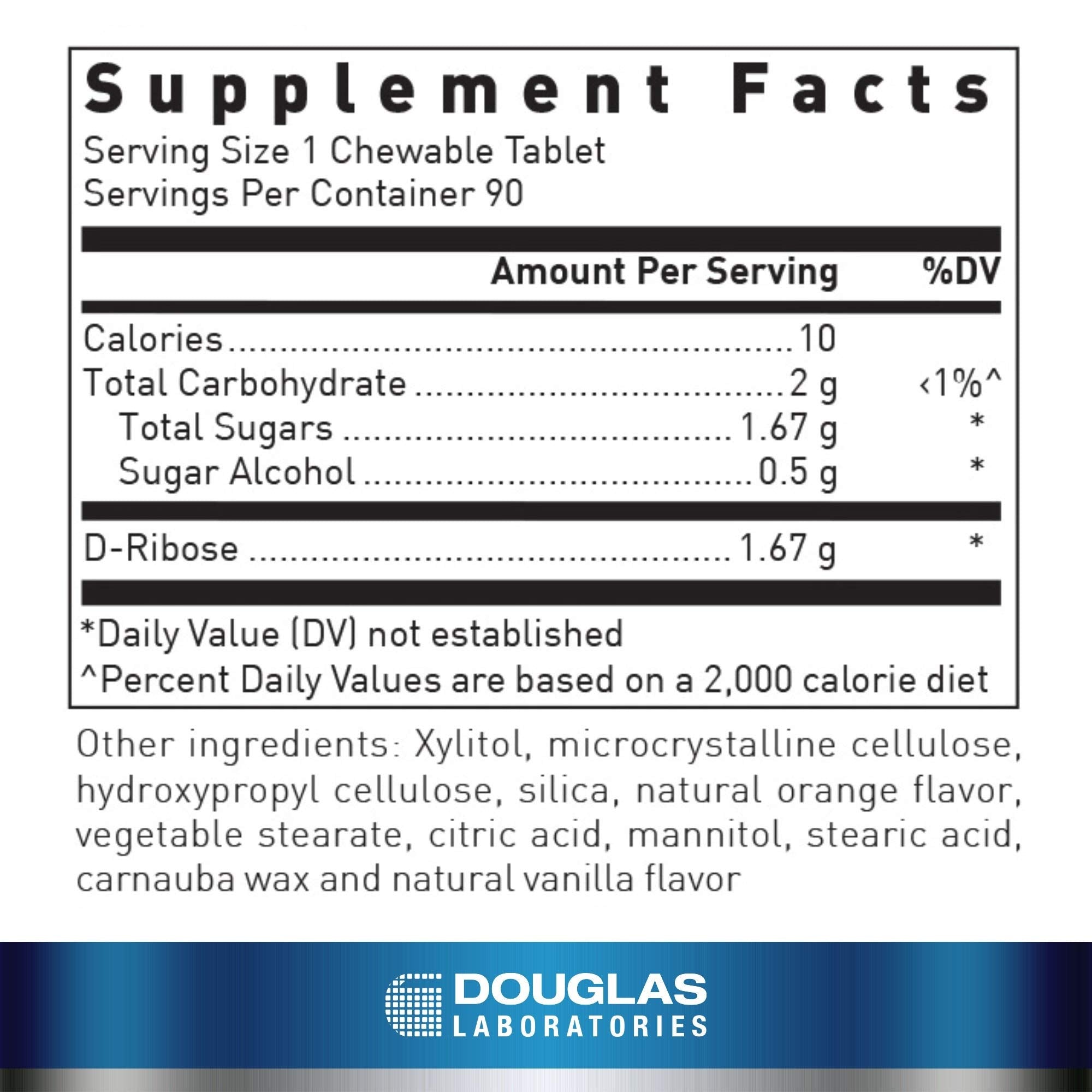 Douglas Laboratories Corvalen Chews packaging box with ingredient highlights.
