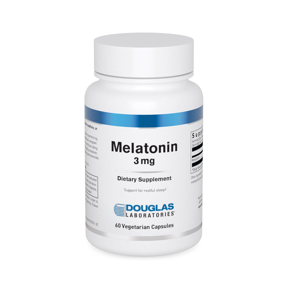 Douglas Laboratories Melatonin 3 mg bottle with 60 capsules