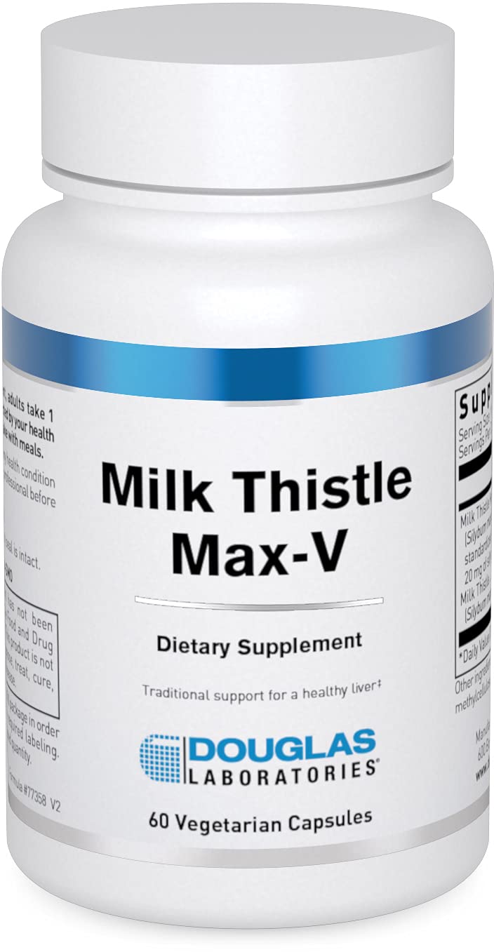 Douglas Laboratories Milk Thistle Max-V bottle front view