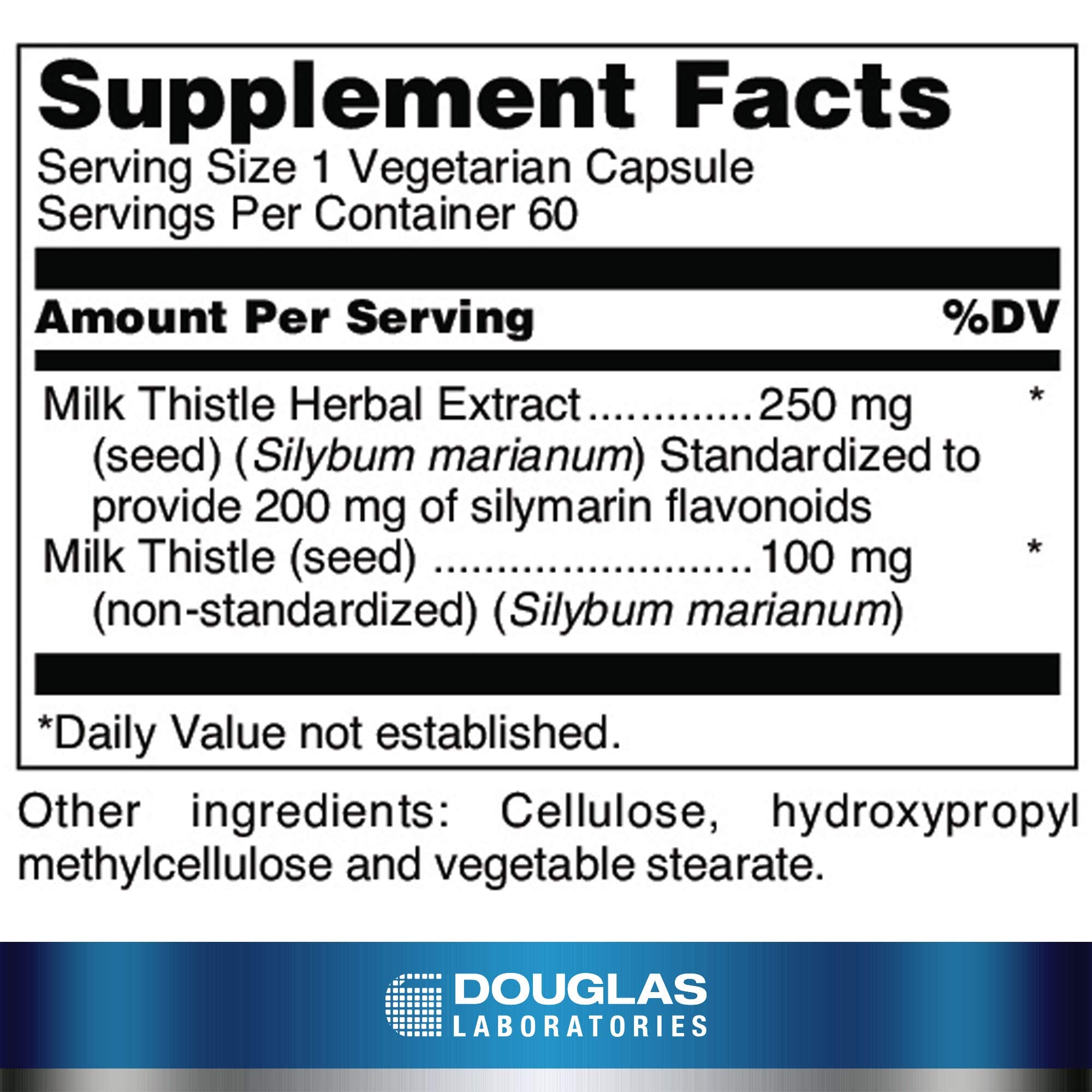 Milk Thistle Max-V bottle with label close-up
