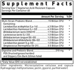 Close-up of acid-resistant probiotic capsules
