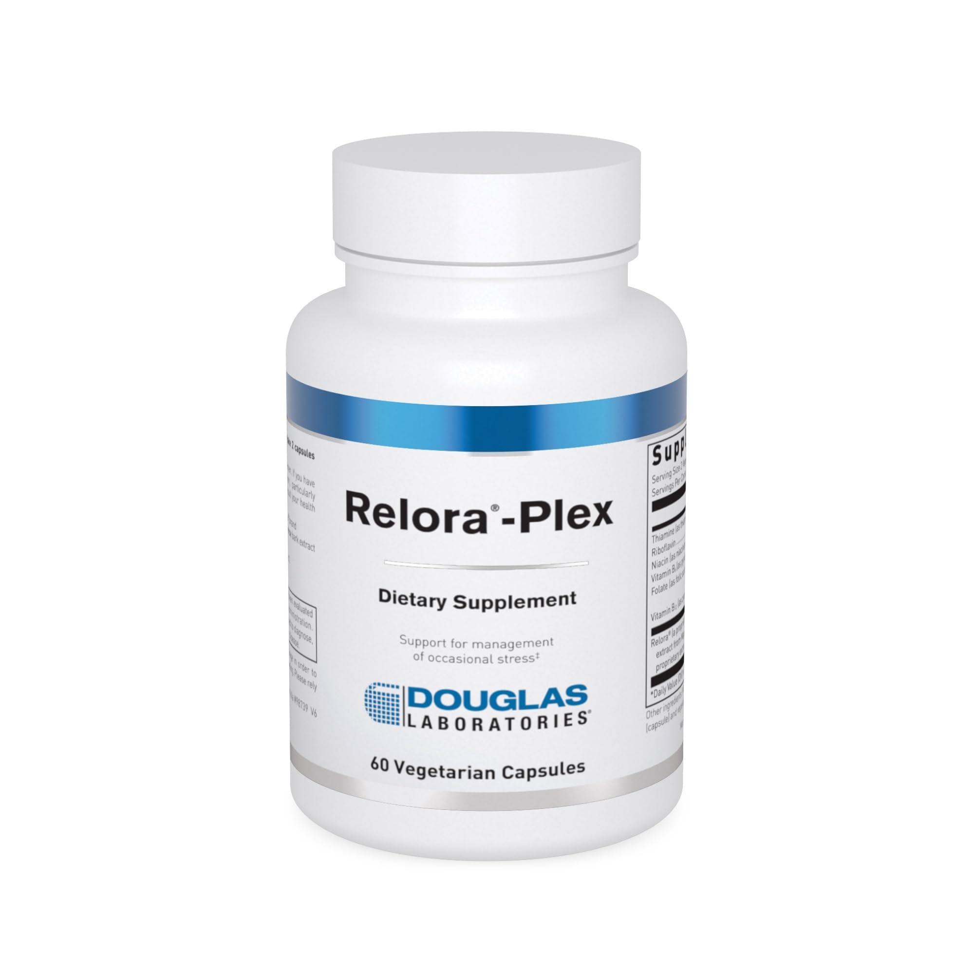 Douglas Laboratories Relora-Plex bottle with 60 vegetarian capsules