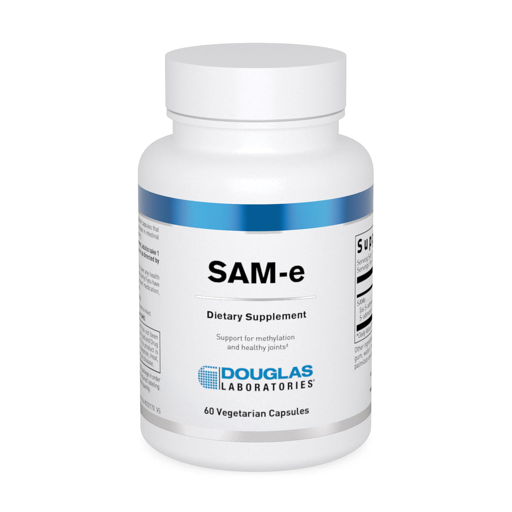 Bottle of Douglas Laboratories SAM-e 60 capsules
