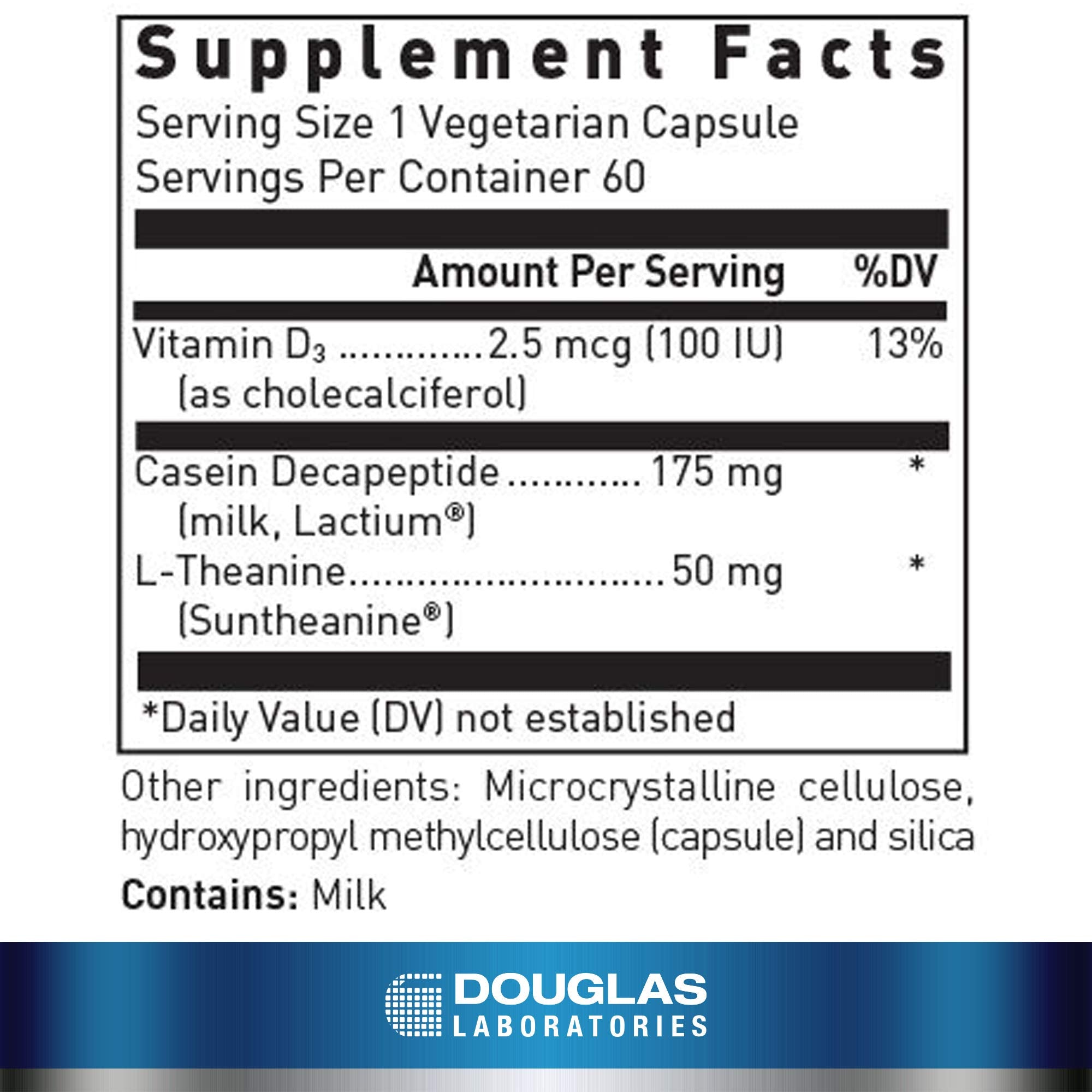 Sereniten Plus capsules bottle label close-up