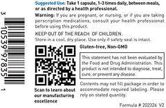 Taurine 500 mg packaging side view