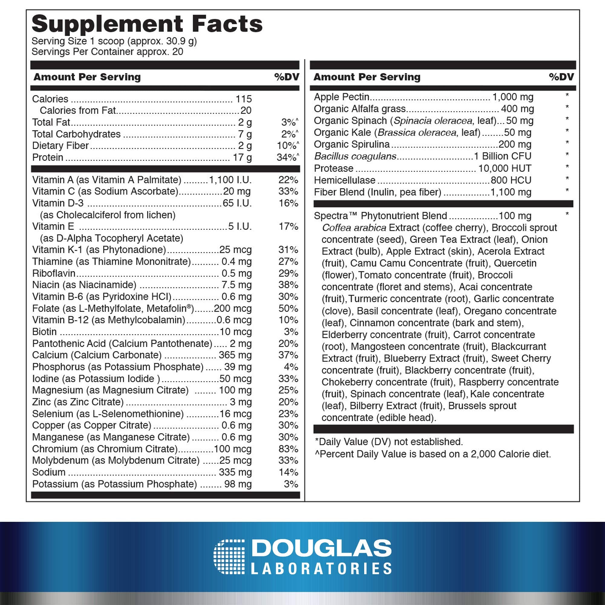 Douglas Laboratories Ultra Protein Green sprouted-brown-rice: dairy-free plant protein option for everyday nutrition.