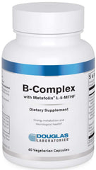 Douglas Laboratories B-Complex with Metafolin bottle on a clean surface