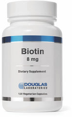 Douglas Laboratories Biotin 8 mg bottle front label