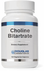 Douglas Laboratories Choline Bitartrate bottle label