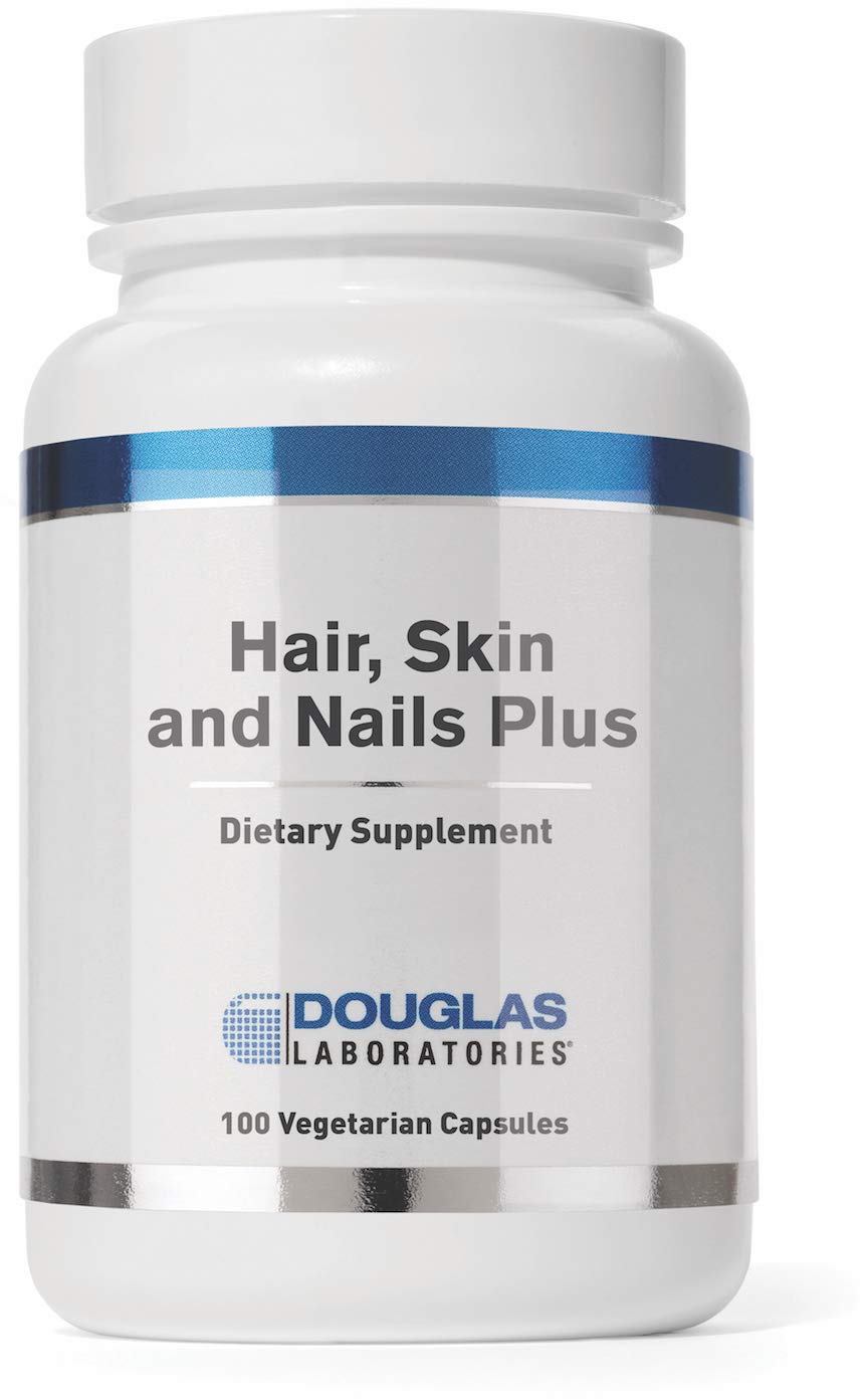 Douglas Laboratories Hair, Skin & Nail Plus bottle with capsules