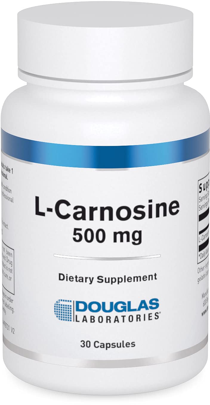 Douglas Laboratories L-Carnosine 500 mg bottle with label