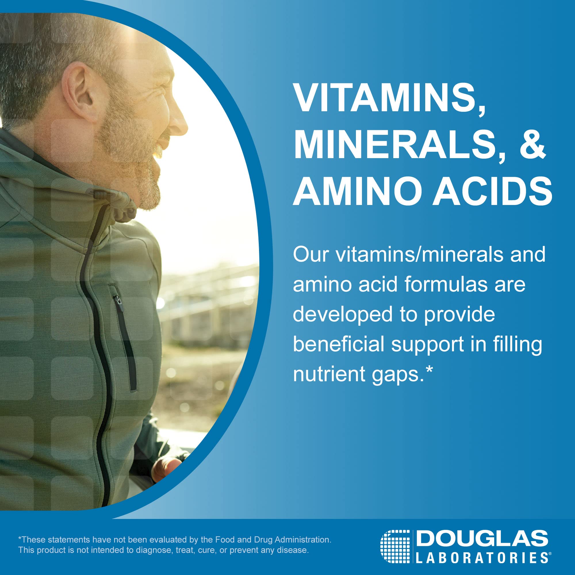 Vitamins, minerals and amino acids blend in the L-Glutamine formula