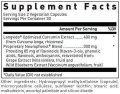 Product side view of Douglas Laboratories Optimized Curcumin with Neurophenol