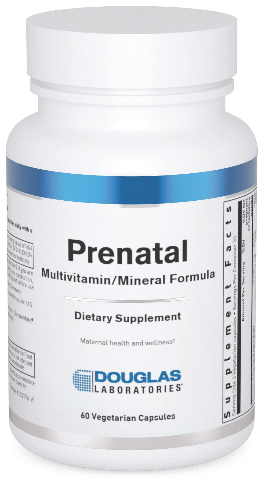 Douglas Laboratories Prenatal bottle - 60 capsules, front view