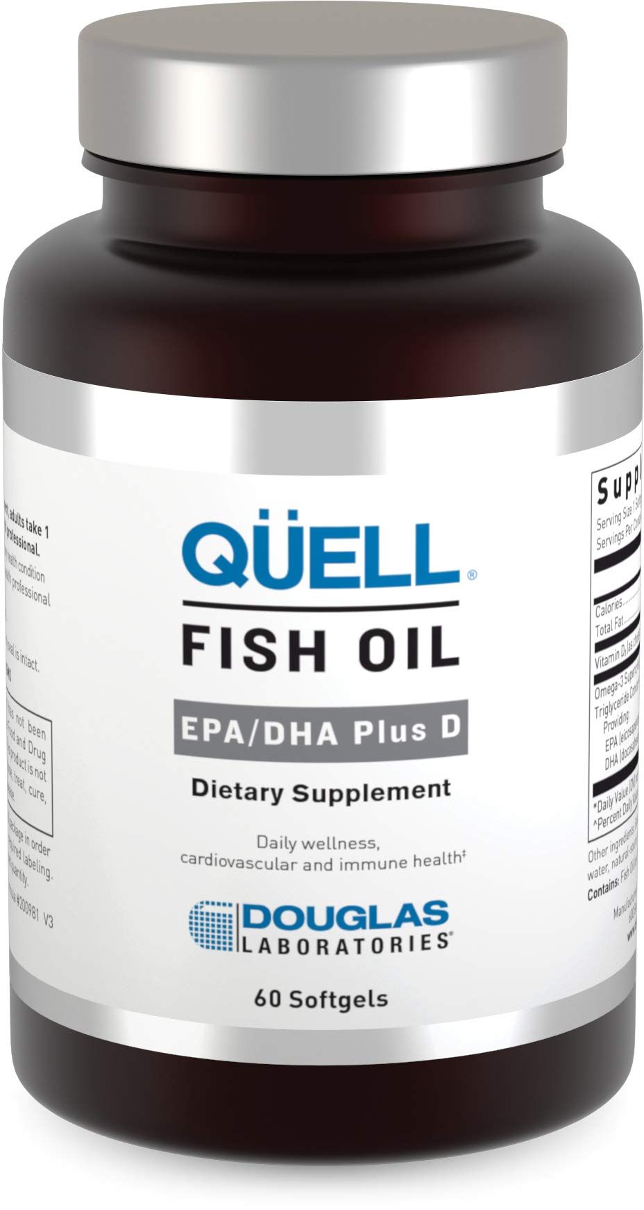 QUELL Fish Oil bottle front view