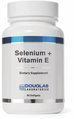Front view of Douglas Laboratories Selenium + Vitamin E 90 softgels bottle
