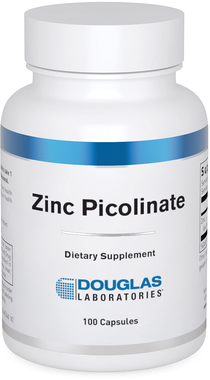 Douglas Laboratories Zinc Picolinate 50 mg capsules bottle label