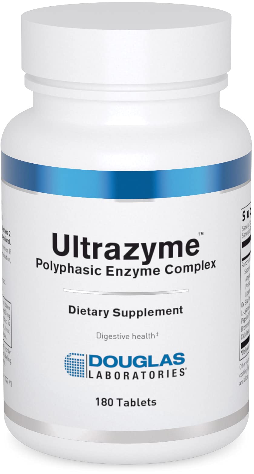 Douglas Laboratories Ultrazyme bottle with 180 tablets