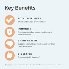 Nutrient blend imagery - blueberries, acai, spinach, broccoli, carrot