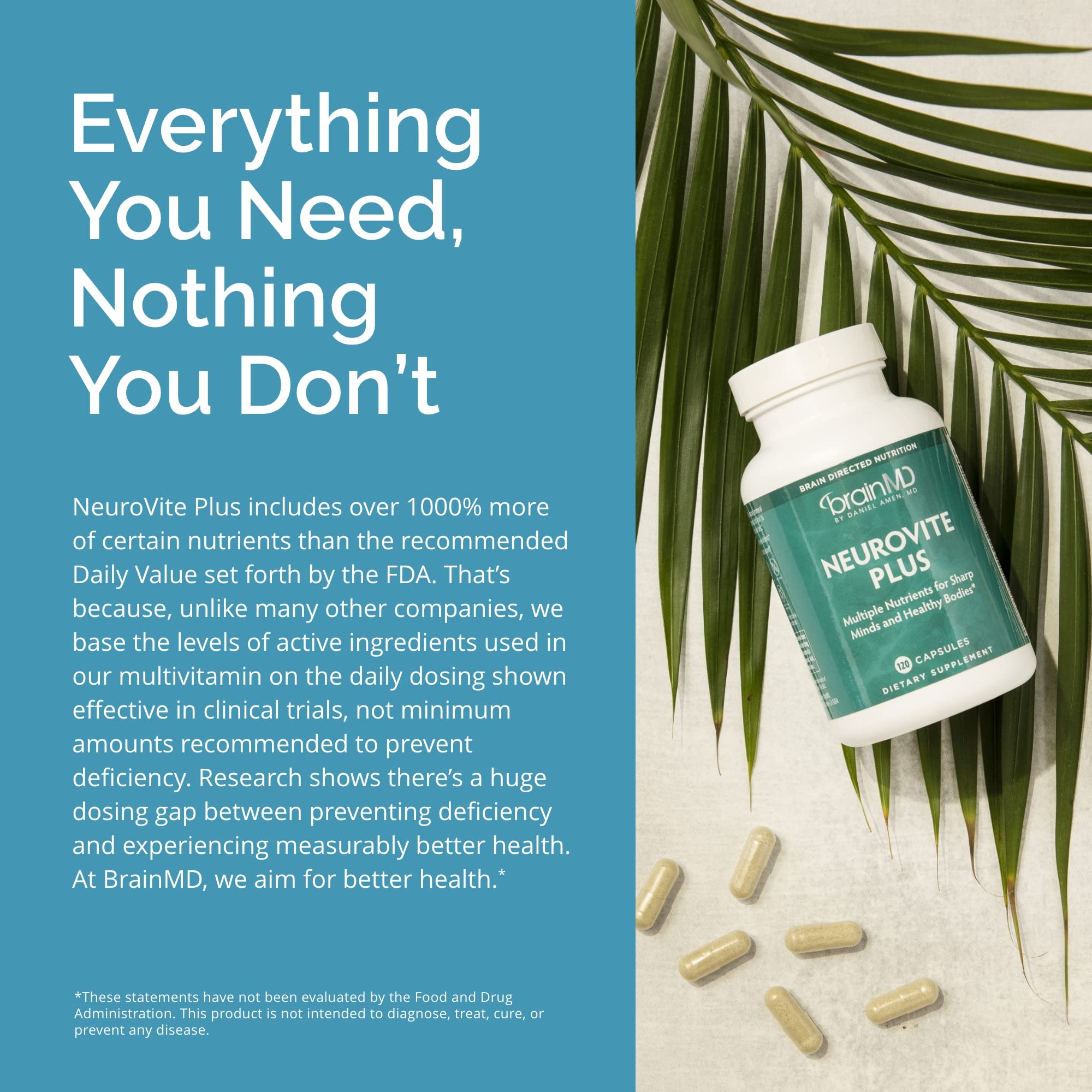 BrainMD NeuroVite Plus packaging and manufacturing facilities badge