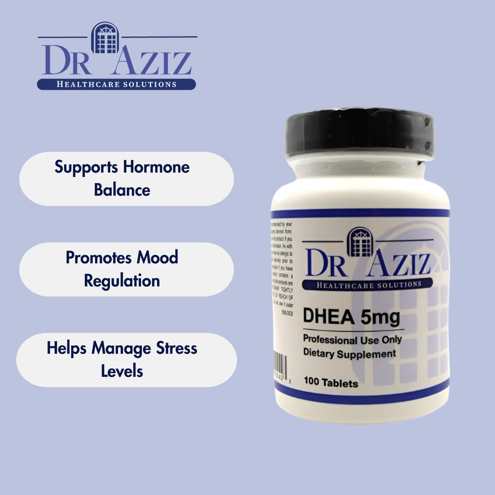 Close-up of DHEA tablets