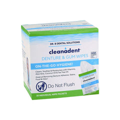 Dr. B Cleanadent Wipes 60-count package hero image
