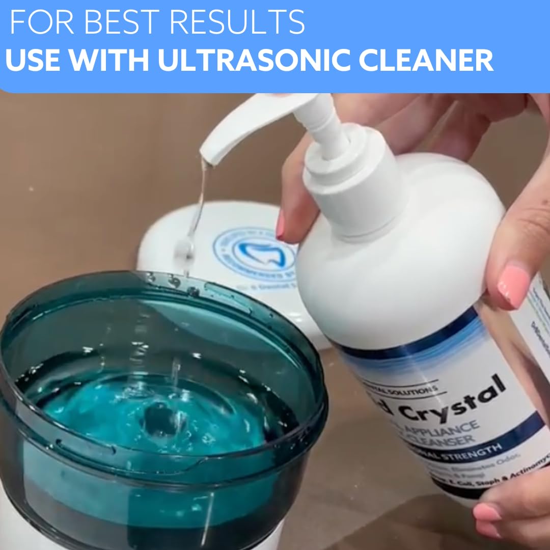 Denture cleaning with Liquid Crystal Soak Cleanser
