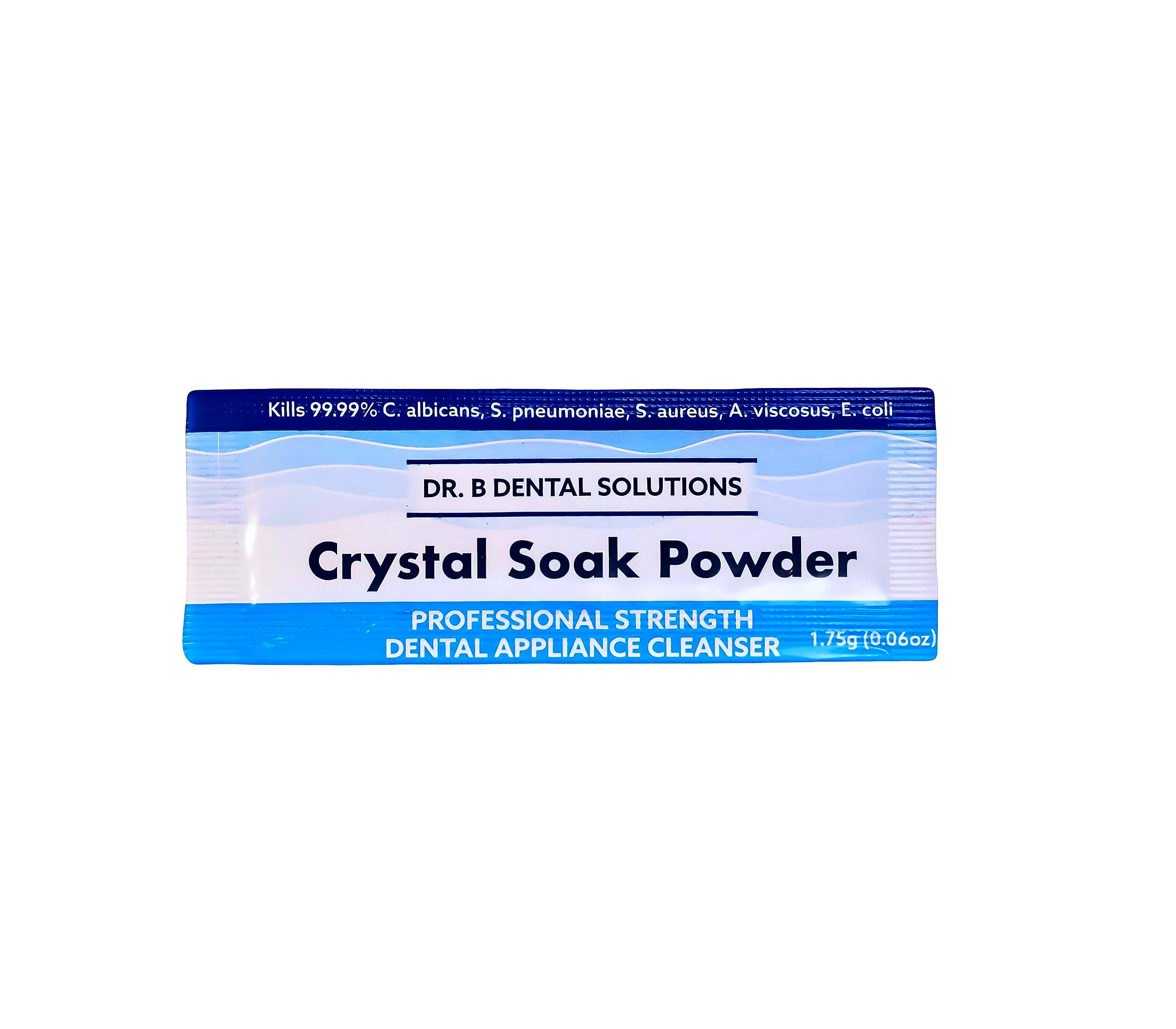Dr. B Ultrasonic Cleaner paired with Powder Crystal Soak Cleanser