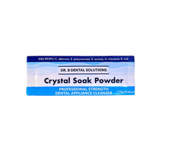 Dr. B Ultrasonic Cleaner paired with Powder Crystal Soak Cleanser