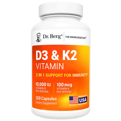 Dr. Berg Maximum Strength D3 K2 bottle front view