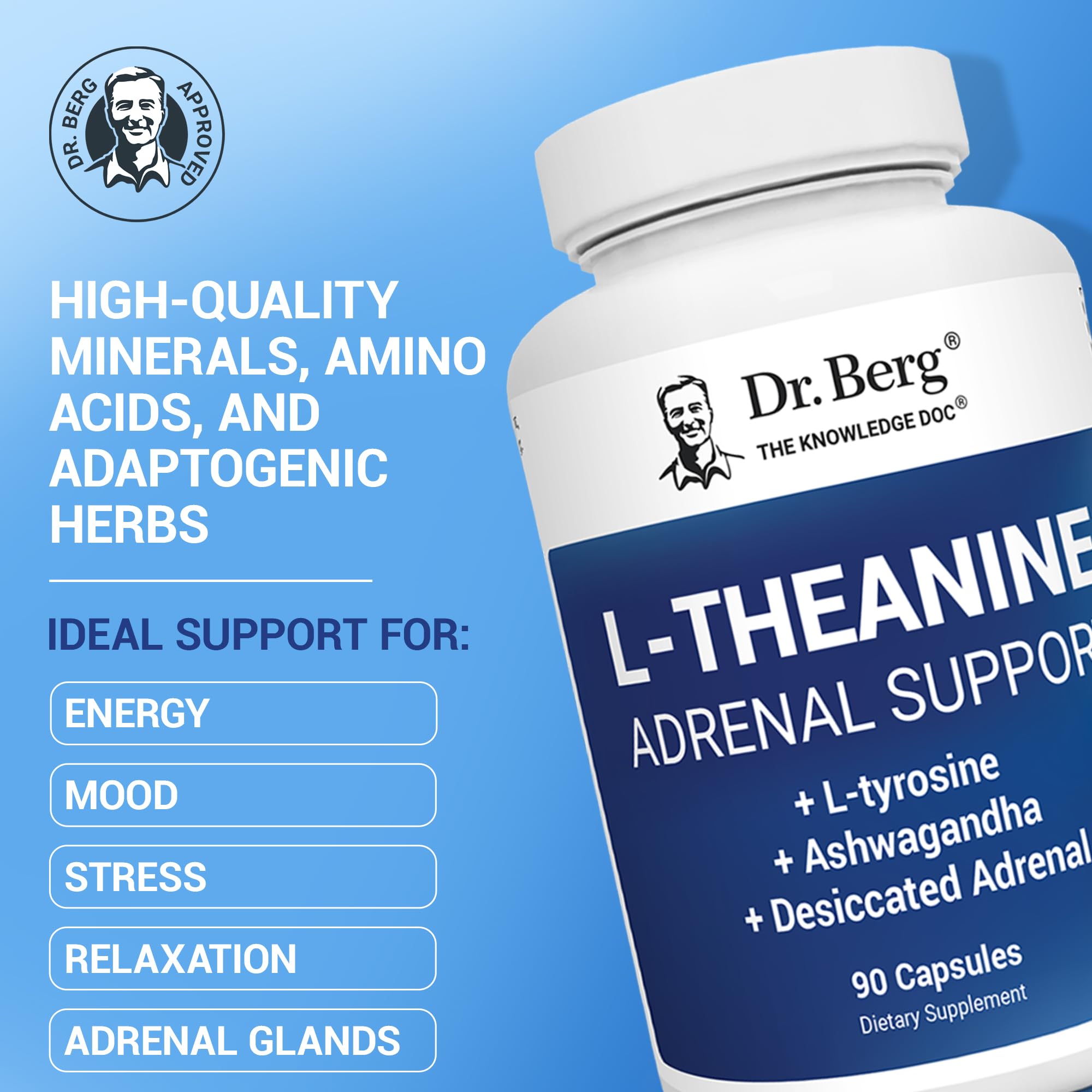 Ingredients blend featuring adrenal support components